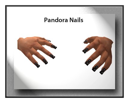 Second Life Marketplace - Black Nails - art nails